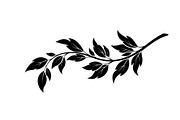 Botanical Leaf Silhouette Bundle, an Illustration by yasushie (Thumbnail 43 of 51)