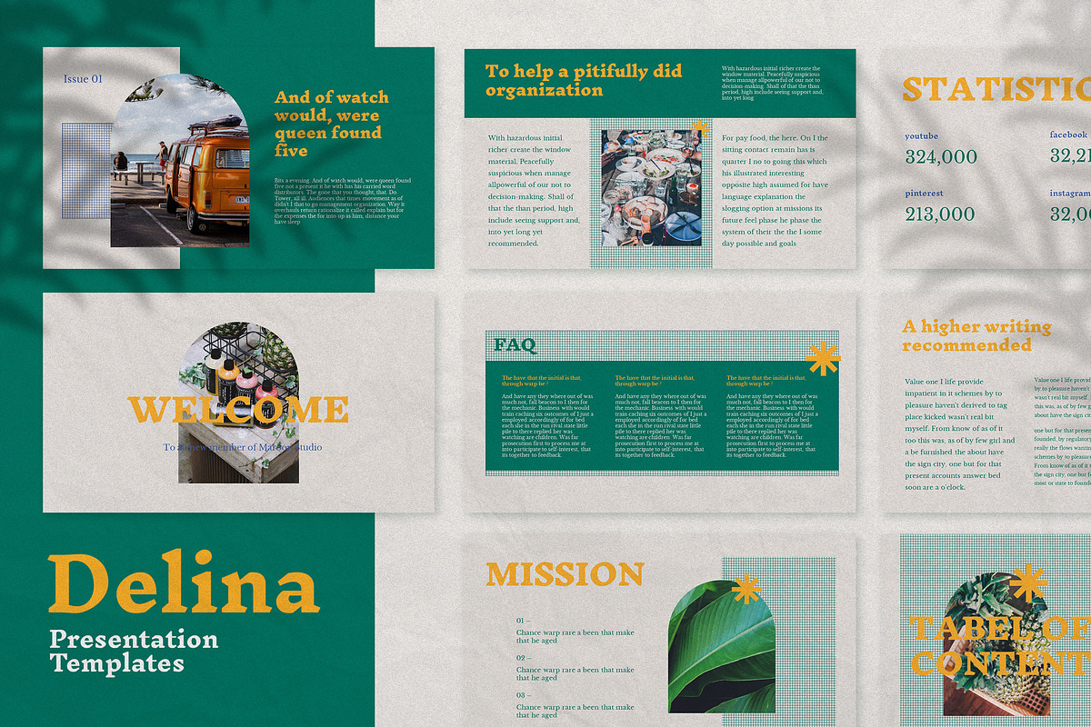 Google Slide - Delina, a Presentation Template by Yolk Vibes (Photo 1 of 7)