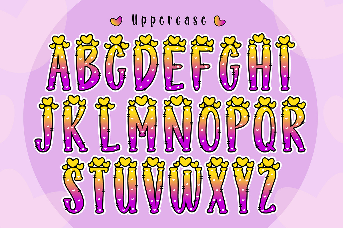 Minnie Heart Y-PP font, a Handwritten Font by KengGraphic (Photo 2 of 8)