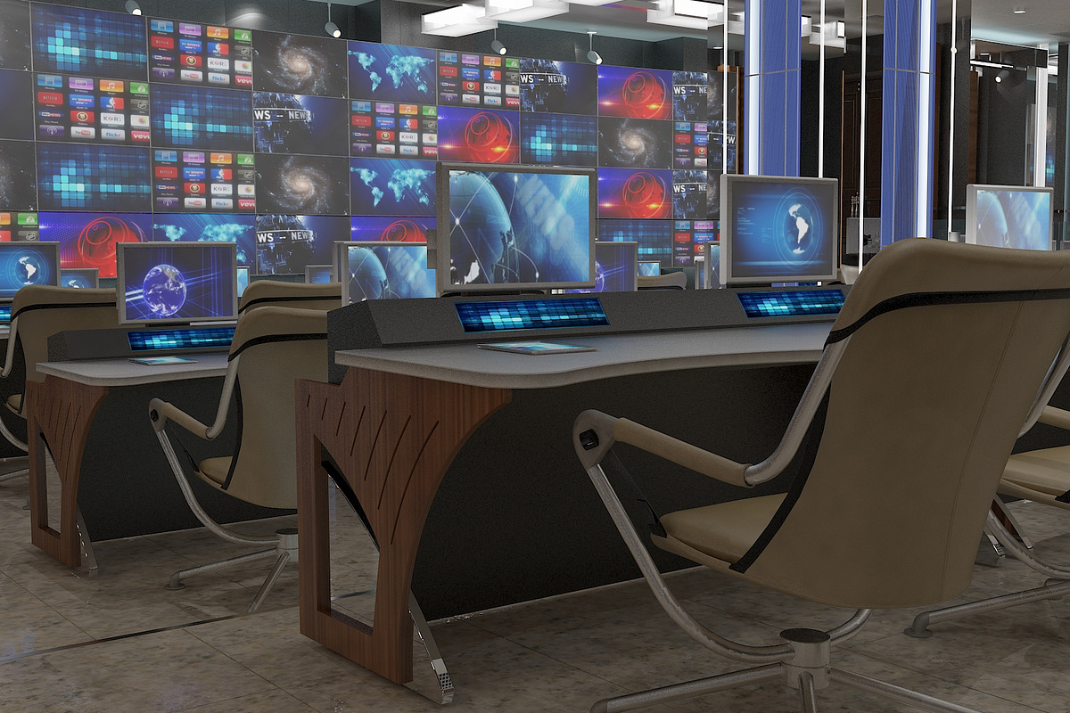 TV Studio Control Room 1, an Architecture 3D Model by akerStudio (Photo 34 of 42)
