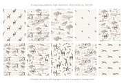 Rustic Hunting Toile Patterns, a Pattern Graphic by Ette Design (Thumbnail 2 of 9)