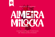 Almeira Milocka, a Sans Serif Font by Rahagita Studio (Thumbnail 1 of 10)