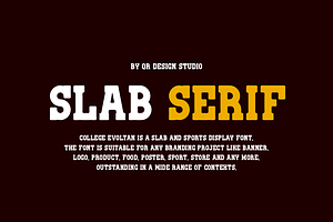 College Evoltan - Sport Slab Serif