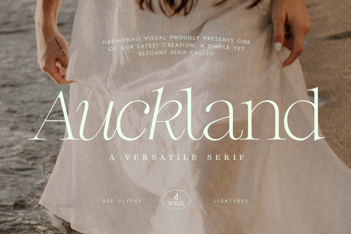 Auckland - Versatile Serif, a Serif Font by Harmonais Visual (Photo 1 of 18)