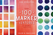 100+ Marker Textures & Shapes, a Texture Graphic by Kimmy Design (Thumbnail 1 of 6)