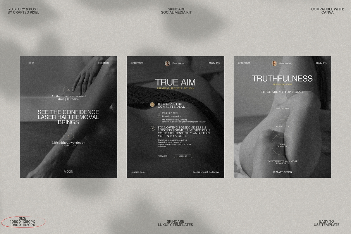 Aesthetic Skincare Canva Bundle preview 8
