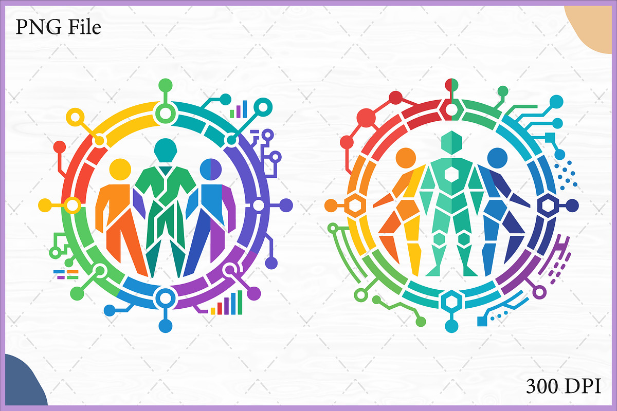 Diversity Inclusion Technology SVG, a Technology Illustration by Gfx Expert Team (Photo 1 of 3)