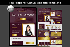 Canva Website For Tax Preparer