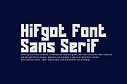 Hifgot, a Font by riotama85 (Thumbnail 4 of 6)