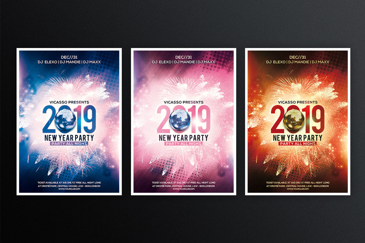 New Year Party, a Flyer Template by What a Story (Photo 3 of 5)