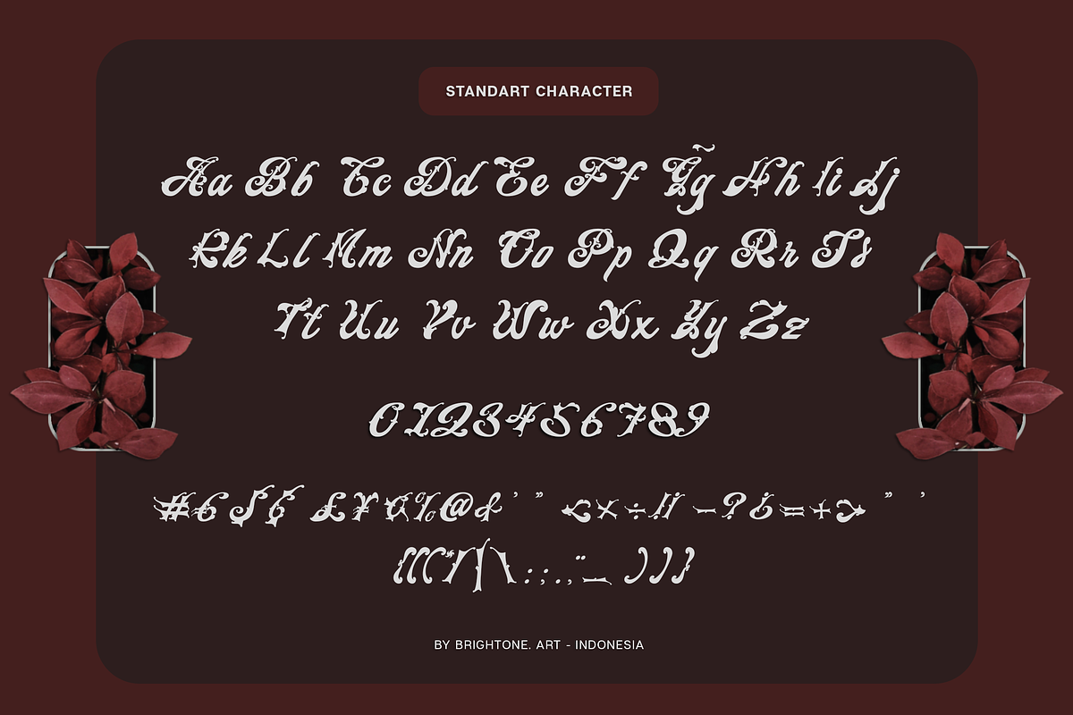 Brestyan Hillarend - Decorative Font, a Script Font by Brightone (Photo 2 of 8)