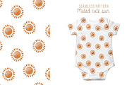 Earthy Boho Sun Pattern, a Pattern Graphic by Waterystrokes (Thumbnail 3 of 4)