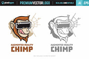 Augmented Reality Chimp Logo, a Branding & Logo Template by pixelogan (Thumbnail 3 of 3)