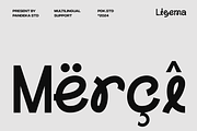 Ligema - Experimental Unique Sans, a Sans Serif Font by Pandeka Studio (Thumbnail 11 of 11)