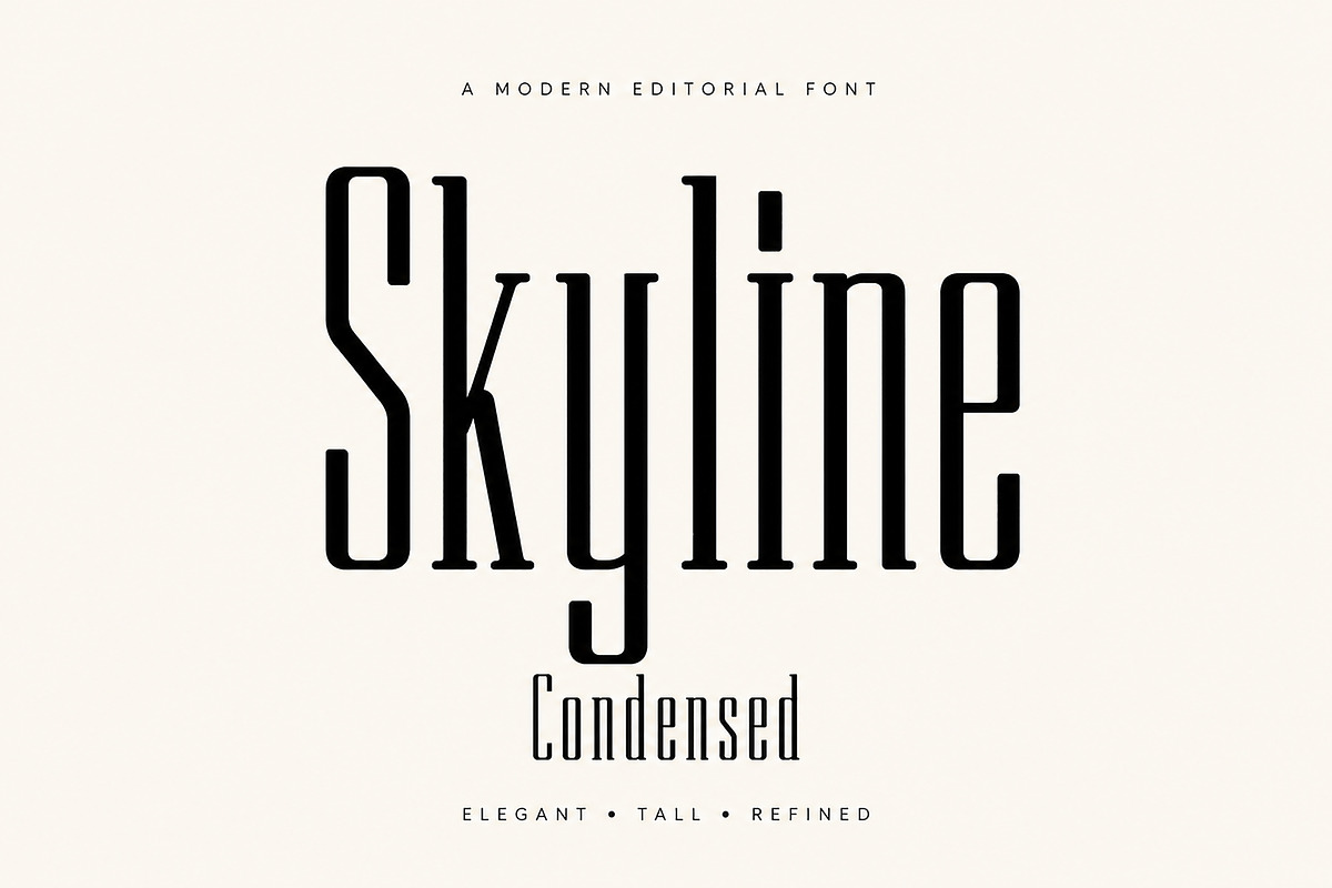 Skyline Condensed – Font, a Sans Serif Font by Wow Magic (Photo 1 of 4)
