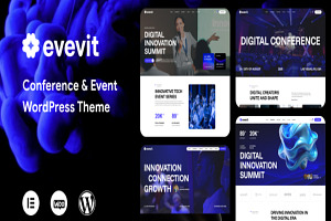 Evevit – Conference & Event, a WordPress Template by Opal Wordpress Theme