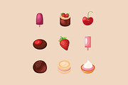 Sweet Dessert Illustration Set, a Food Illustration by studiogstock (Thumbnail 2 of 3)