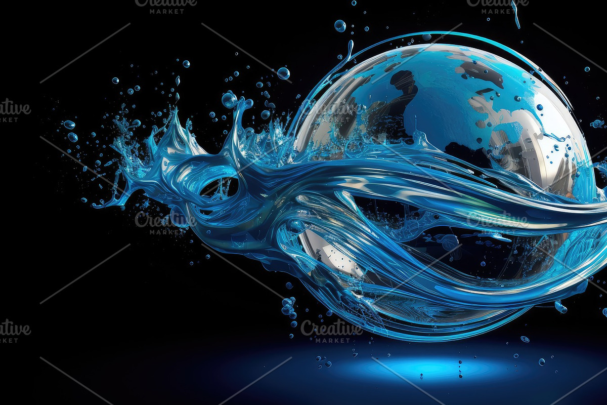 Sustainable World - Earth Enriched by Verdant Nature's Embrace G, a Seasonal Illustration by José Manuel Gelpi