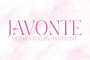 Javonte  Clean Modern Serif Typeface, a Serif Font by Artdez (Thumbnail 1 of 4)