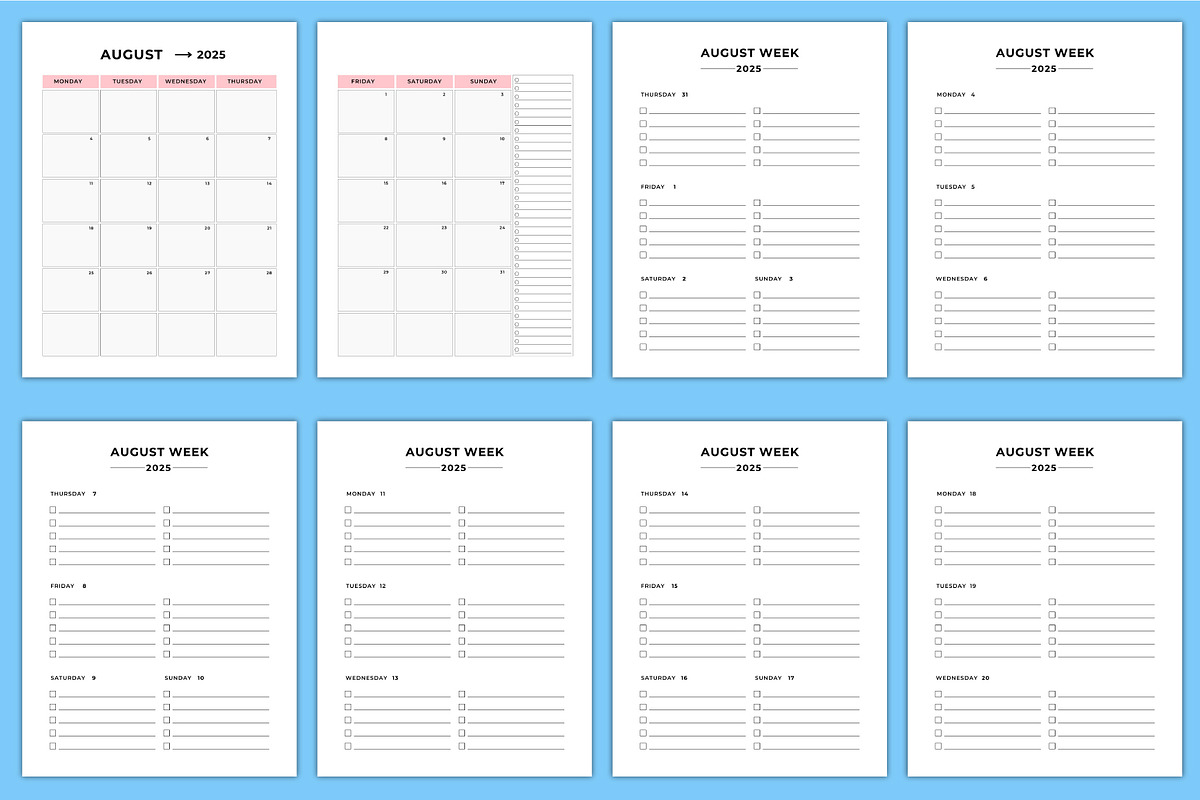 2025 Checklist Planner Canva, a Stationery Template by Designmela01 (Photo 4 of 8)