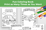 Transportation Coloring Book for Kid, an Education Illustration by Mohammad Sarfaraz (Thumbnail 7 of 17)