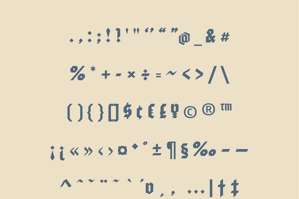 Scuro – A Bold and Edgy Blackletter, a Blackletter Font by Creative Foundry (Photo 7 of 8)