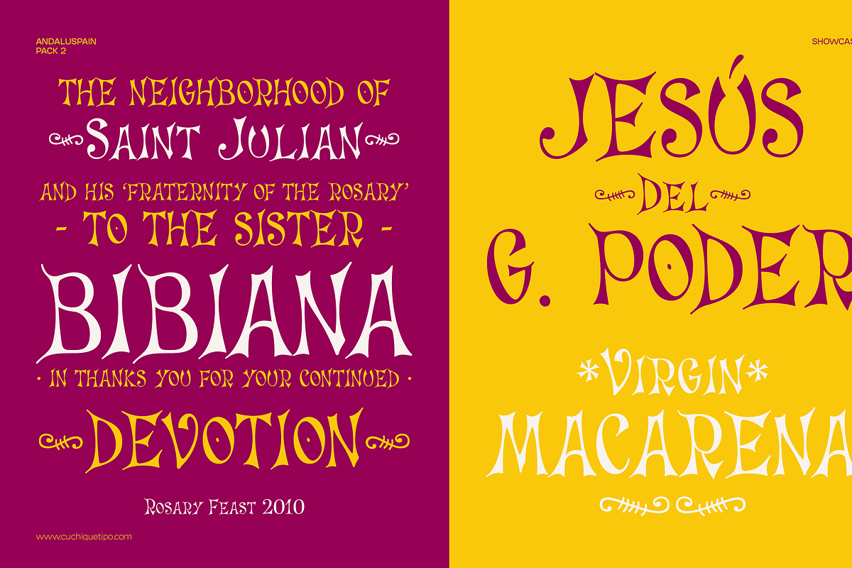 Andaluspain II, a Serif Font by Cuchi, qué Tipo! Foundry (Photo 10 of 12)