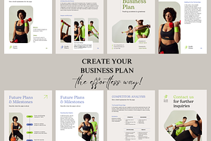 18 Pages Minimal Business Plan