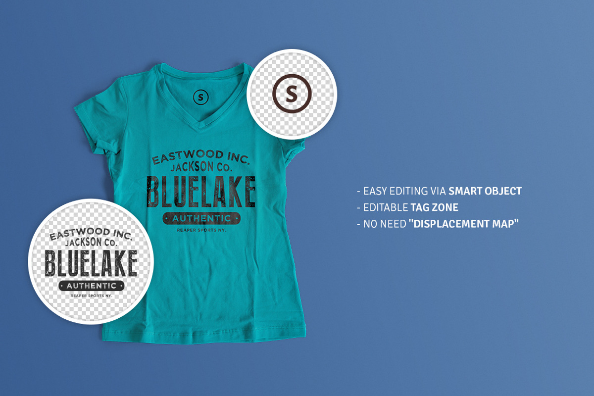 Woman T-Shirt Mockup, a Shirt Mockup by GraphicHero (Photo 2 of 5)