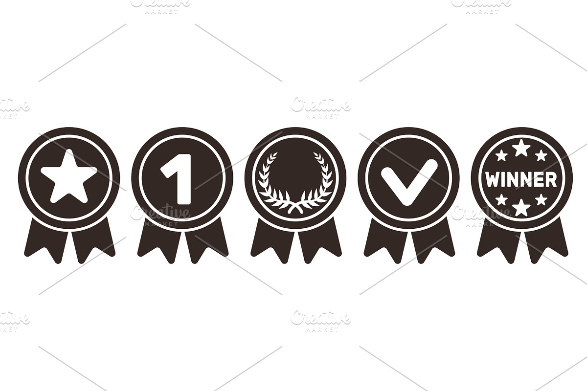 Medal or winners award, set of medal, an Object Illustration by Vectorbuum