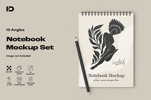 Spiral Notebook Mockup, a Books & Magazine Mockup by ForgeDesign