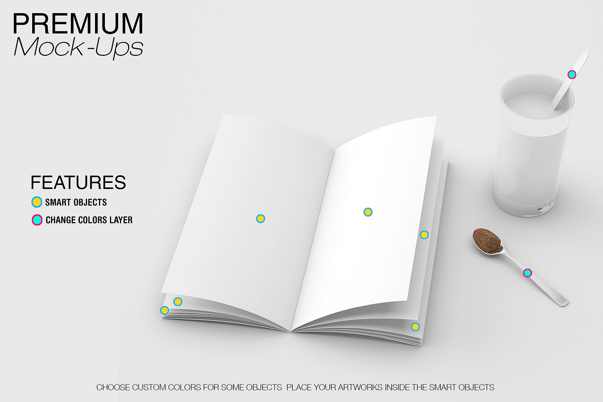 Food & Drink Menu Mockup Set, a Product Mockup by mock-ups (Photo 4 of 8)