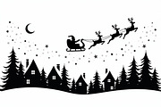Holiday Village Silhouette Pack, an Illustration by hafijul (Thumbnail 8 of 21)