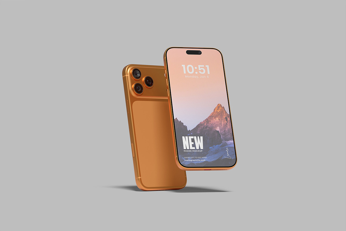 iPhone 17 Pro Max Mockup, an iPhone Mockup by lamorastudio (Photo 4 of 13)