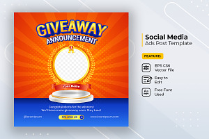 Giveaway winner announcement
