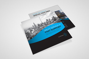 Indesign Square Brochure Wave
