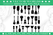Basting Brush SVG, Basting Brush SVG, an Object Graphic by VectorWorlds (Thumbnail 1 of 3)
