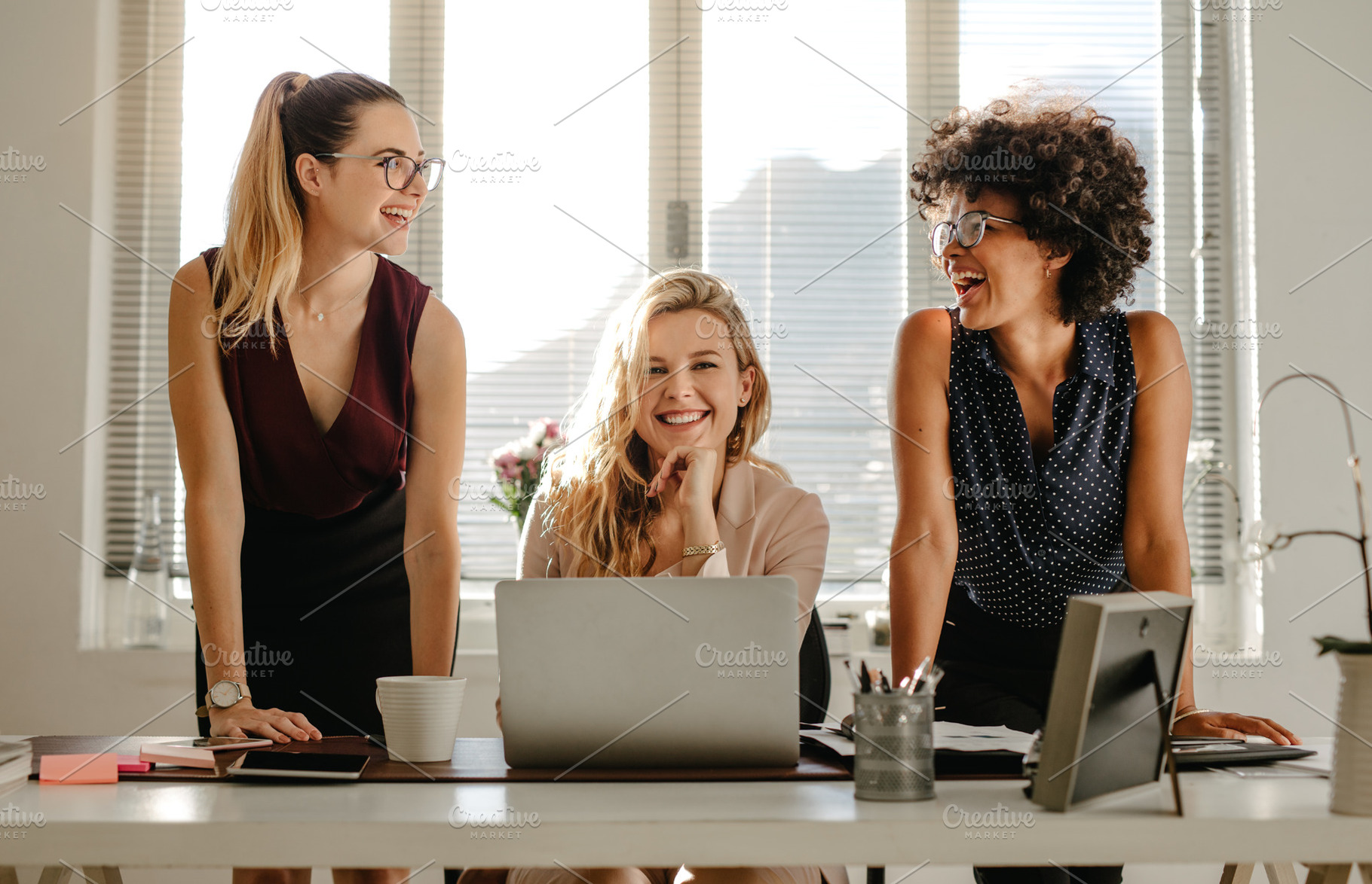 Group of three diverse women, a Business Photo by Jacob Lund