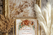 Boho 8x10 table sign number mockup, an Advertising Mockup by Blush Roses Print (Thumbnail 2 of 8)