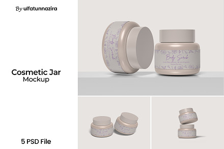 Cosmetic Jar Mockup