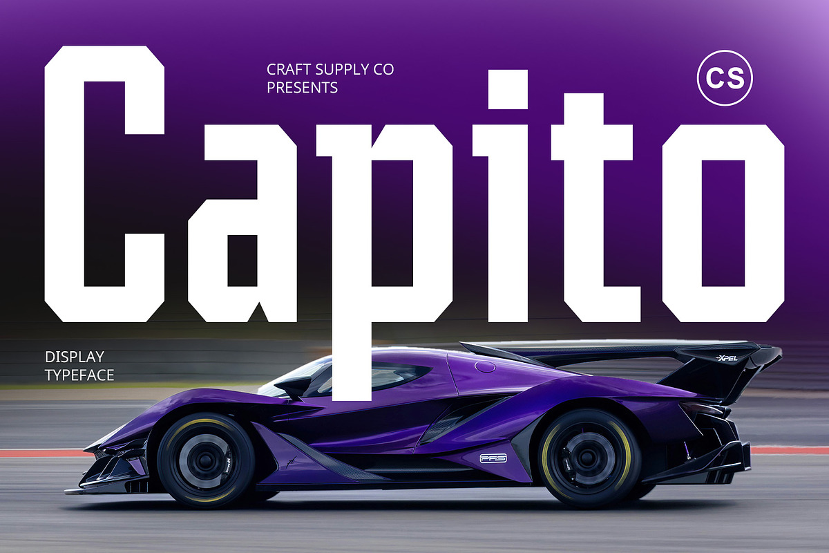 CS Capito – Sporty Font, a Sans Serif Font by Craft Supply Co. (Photo 1 of 8)