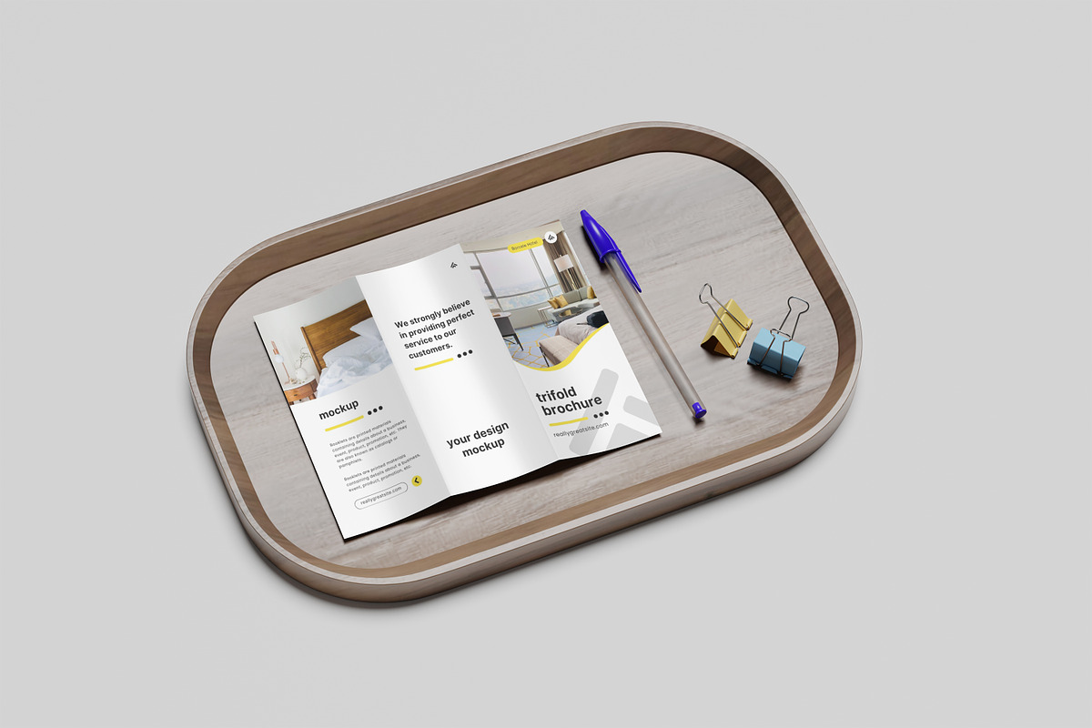 trifold brochure, a Brochure Template by kebunmockup (Photo 2 of 5)