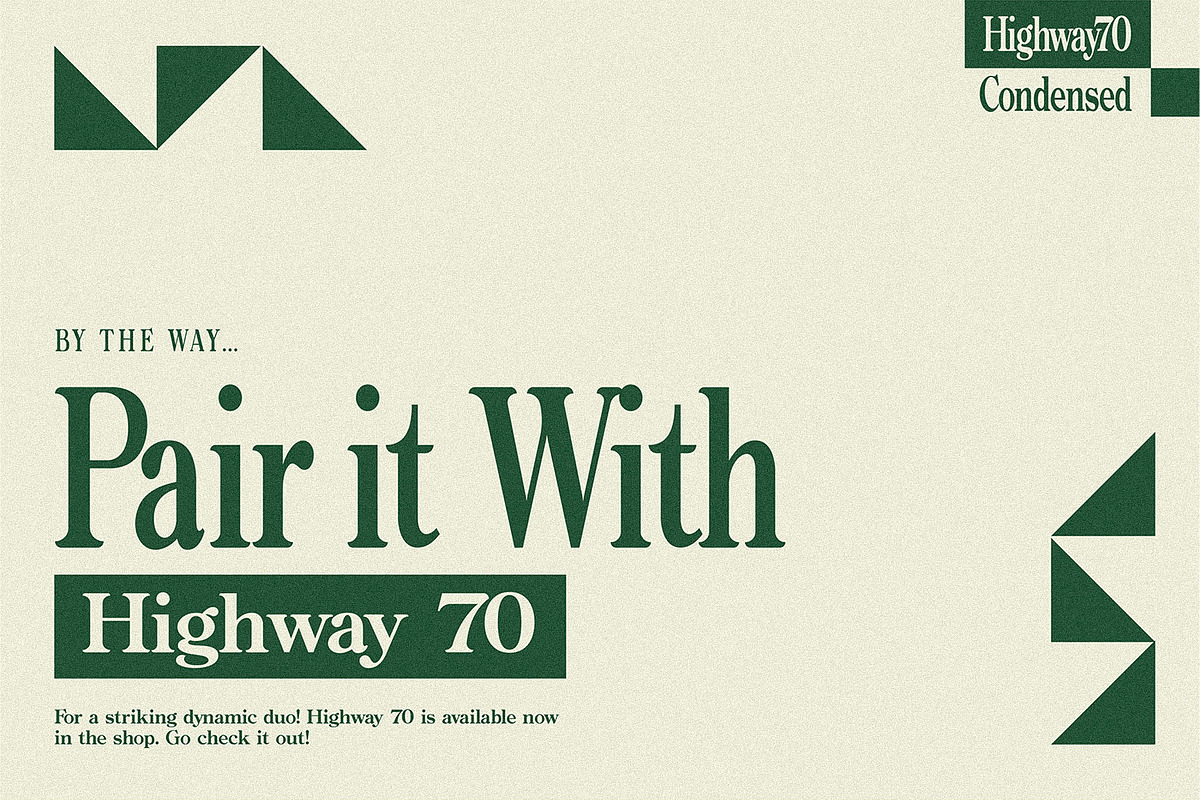 Highway 70 Condensed - Retro Serif, a Serif Font by Lateral Design (Photo 14 of 17)