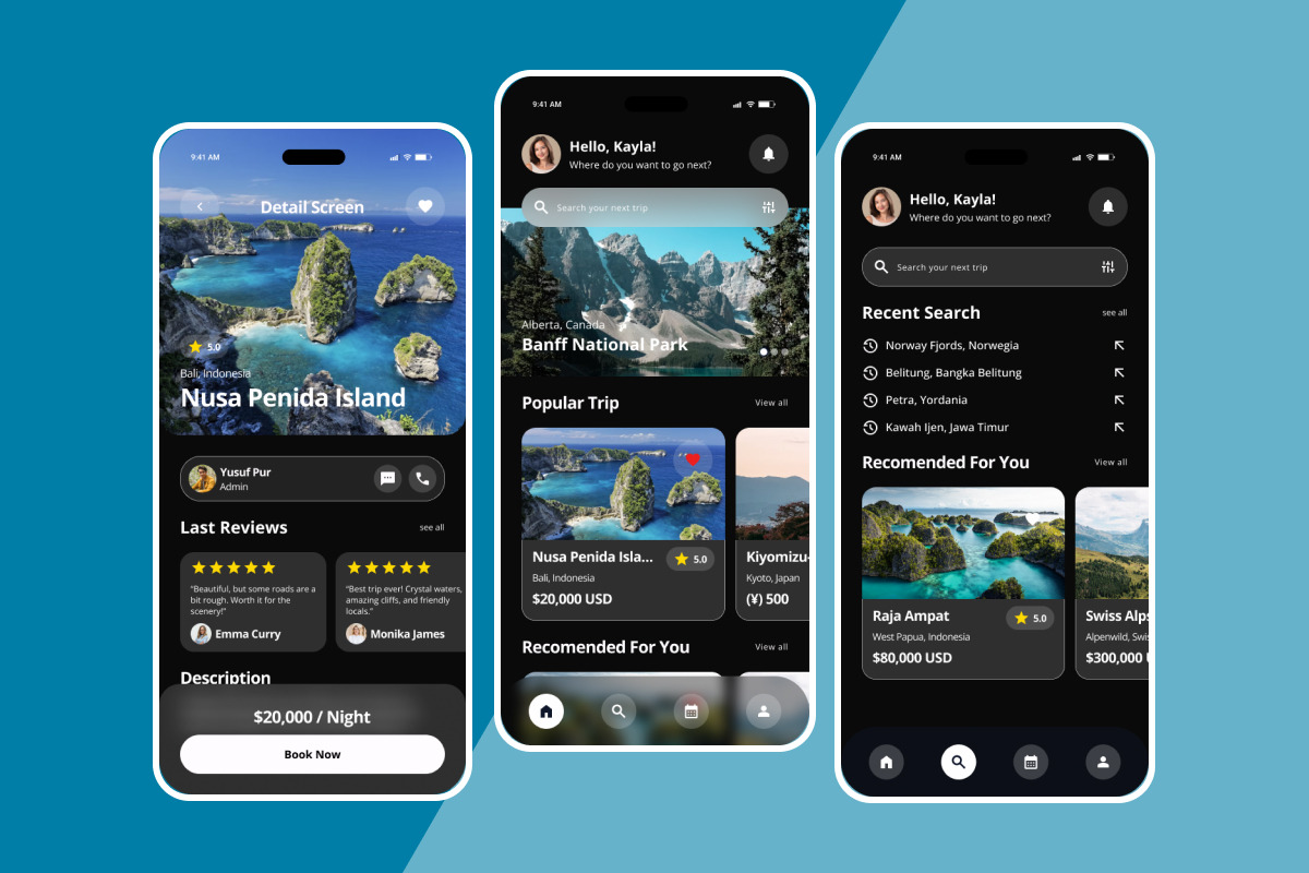 Soloria - Traveler Trip Plan App, an App Template by productype1 (Photo 3 of 5)
