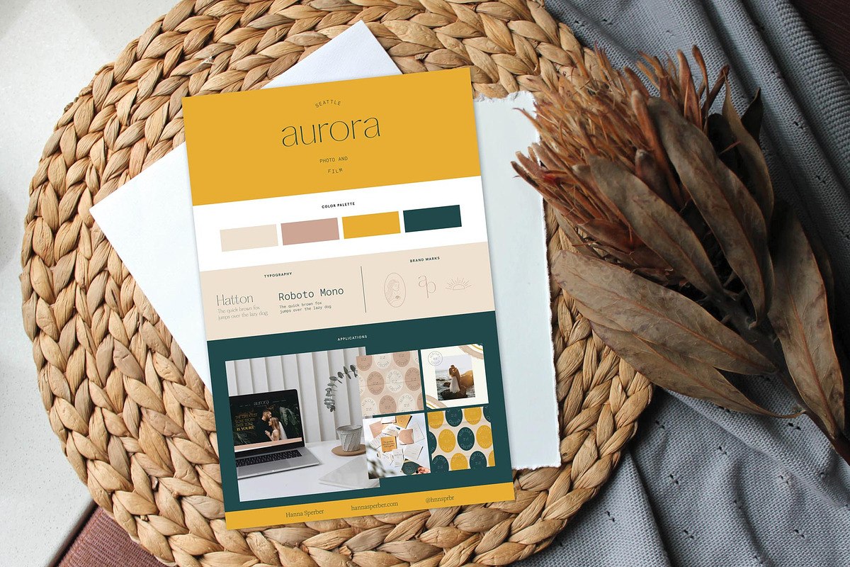 Modern Brand Board Templates, a Templates & Theme by StudioSage (Photo 4 of 7)