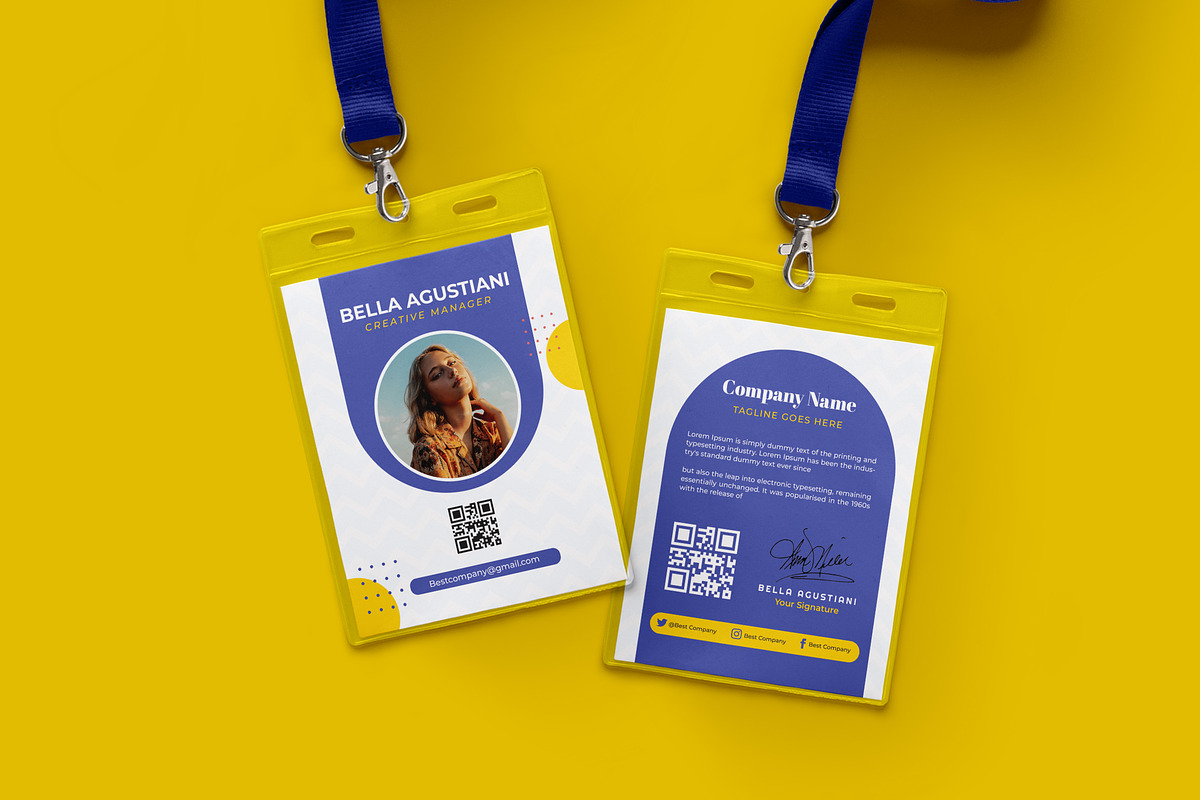 Company ID card #2, a Card Template by Vibesteam