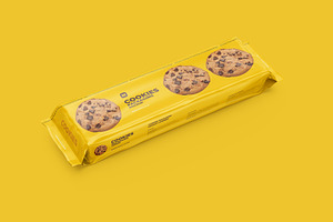 Long Flow Pack / Cookies Mockup