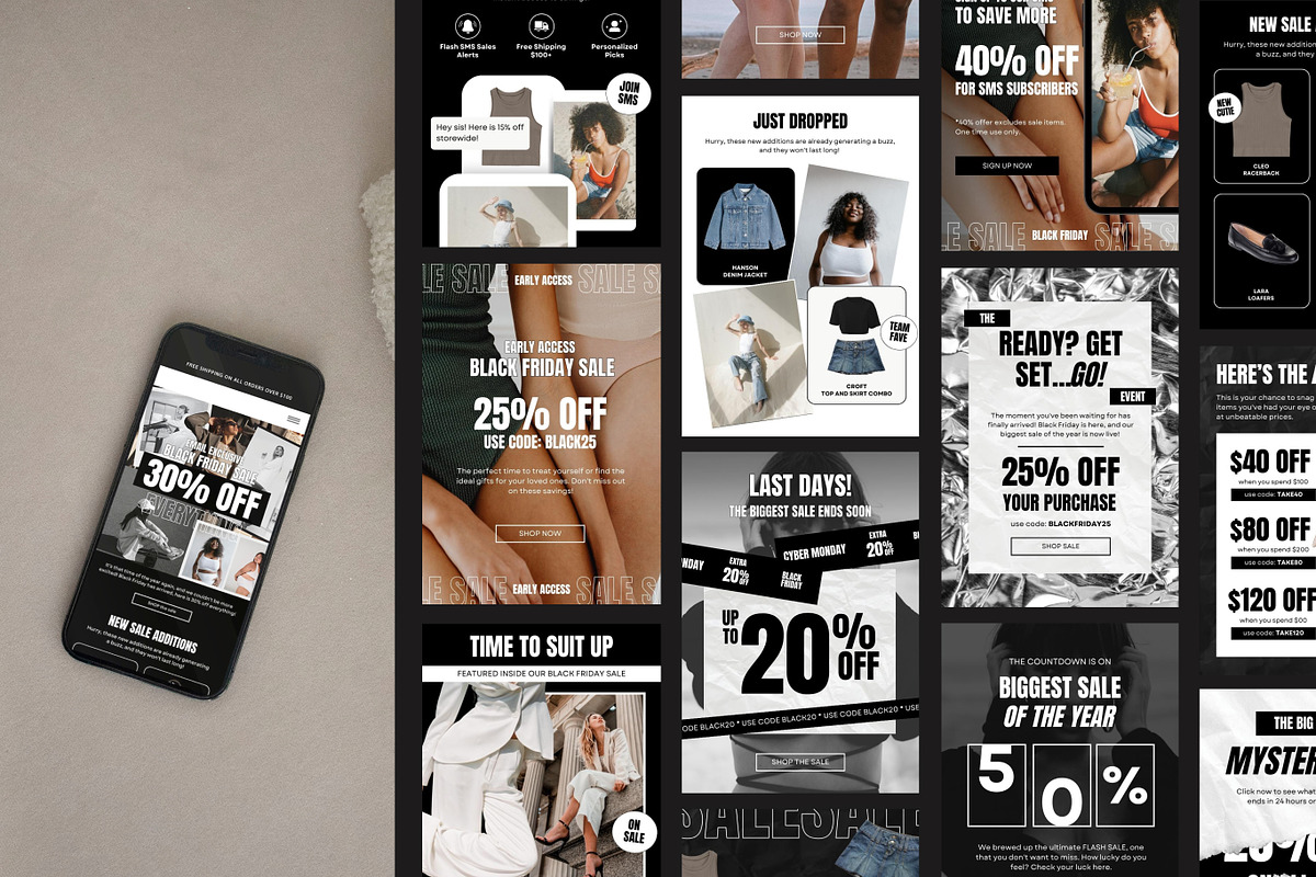 Black Friday Sales | Email Templates, an Email Template by Studio Mayde (Photo 6 of 7)