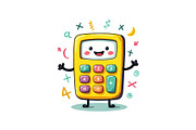 Calculator & Books Clipart Set, an Object Graphic by yasushie (Thumbnail 8 of 13)