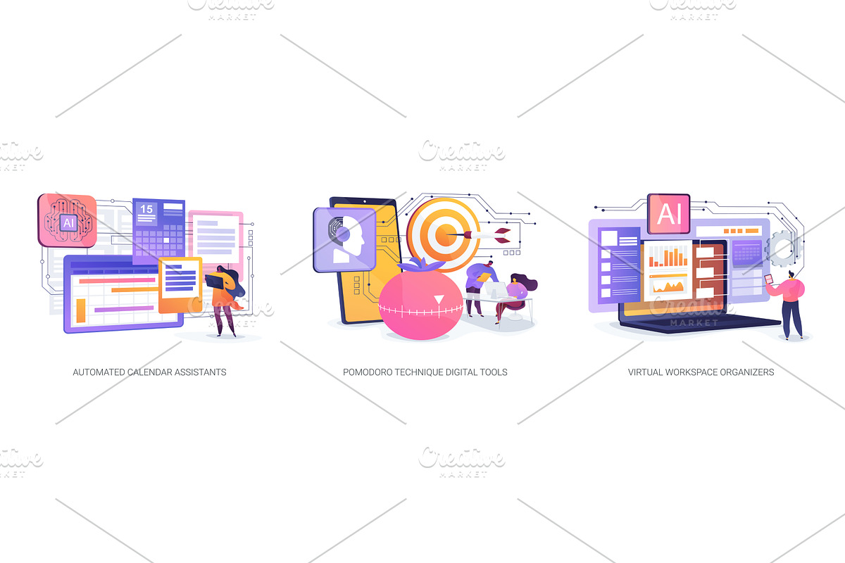 AI Tools for Smarter Scheduling, a Technology Illustration by Visual Generation